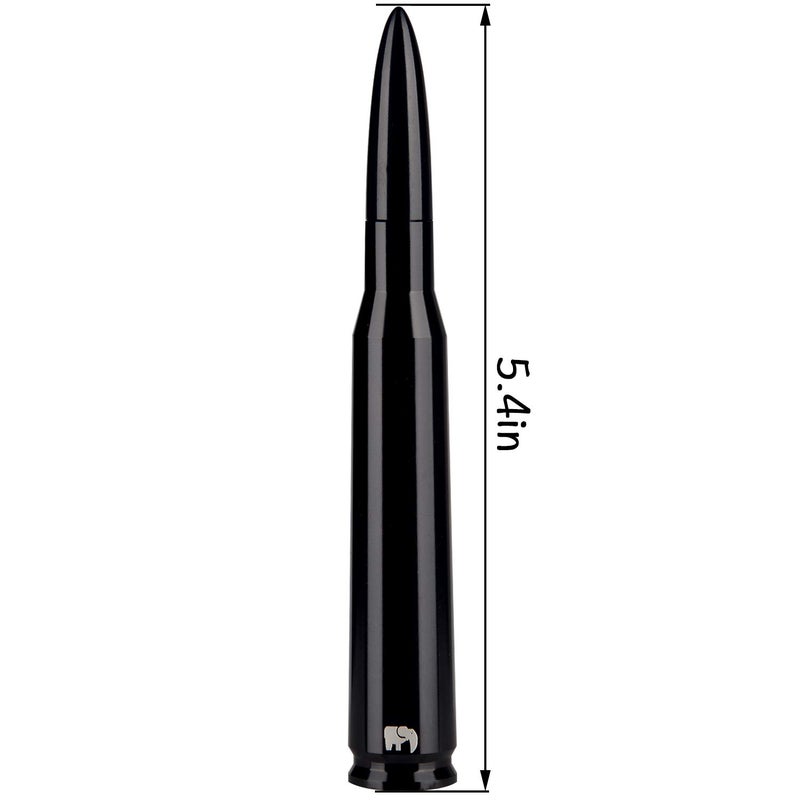 ONE250 50 Cal Caliber Bullet Style Antenna, Compatible with All Dodge RAM Trucks (RAM 1500, RAM 2500 or RAM 3500 1994-2024) - Designed for Optimized FM/AM Reception (Black) - Image 2